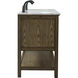 Metropolis 72 X 22 X 34 inch Driftwood Vanity Sink Set