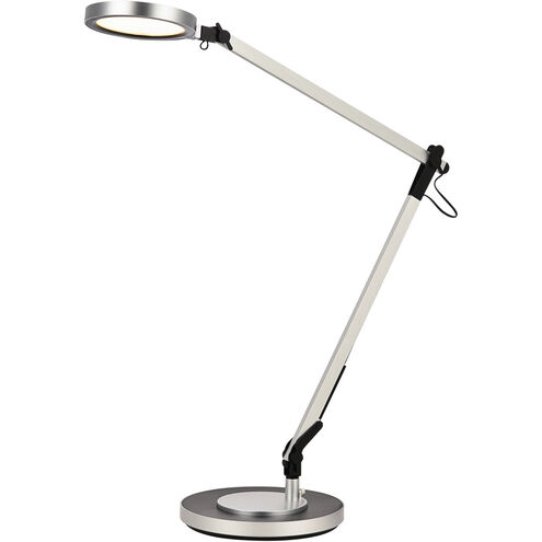 Illumen 35 inch 10 watt Silver LED Desk Lamp Portable Light, with USB Port
