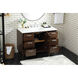 Baldwin 48 X 22 X 34 inch Walnut Vanity Sink Set