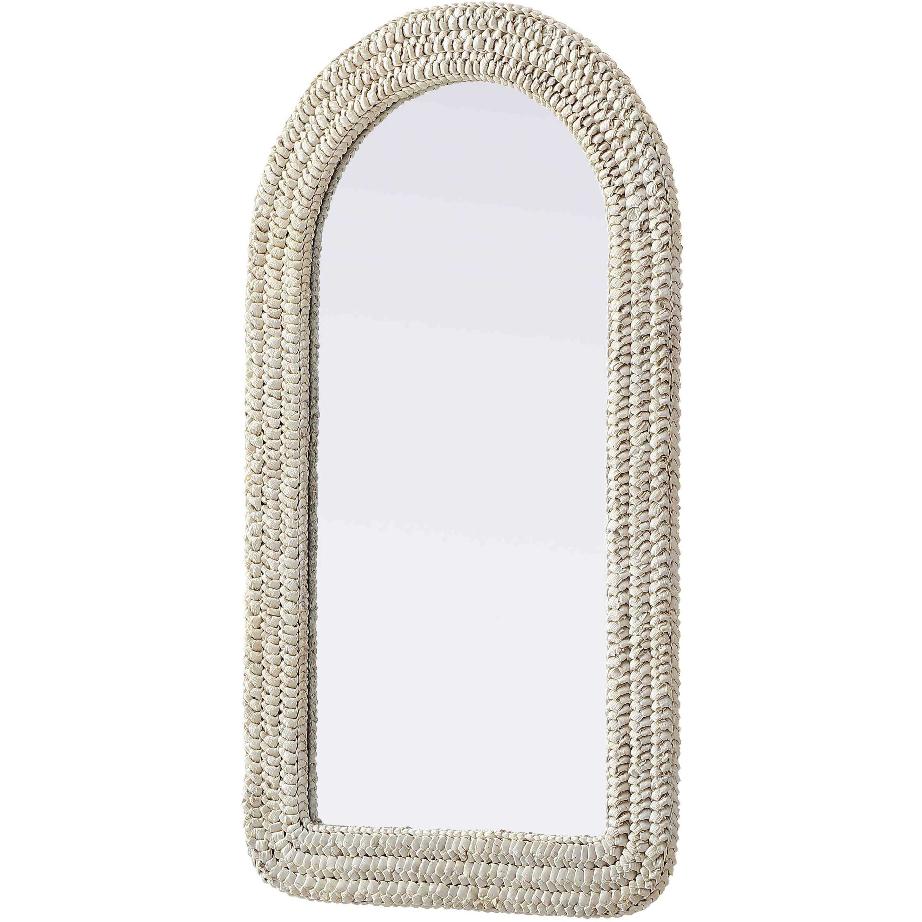Marlowe 42 X 24 inch Linen White Mirror