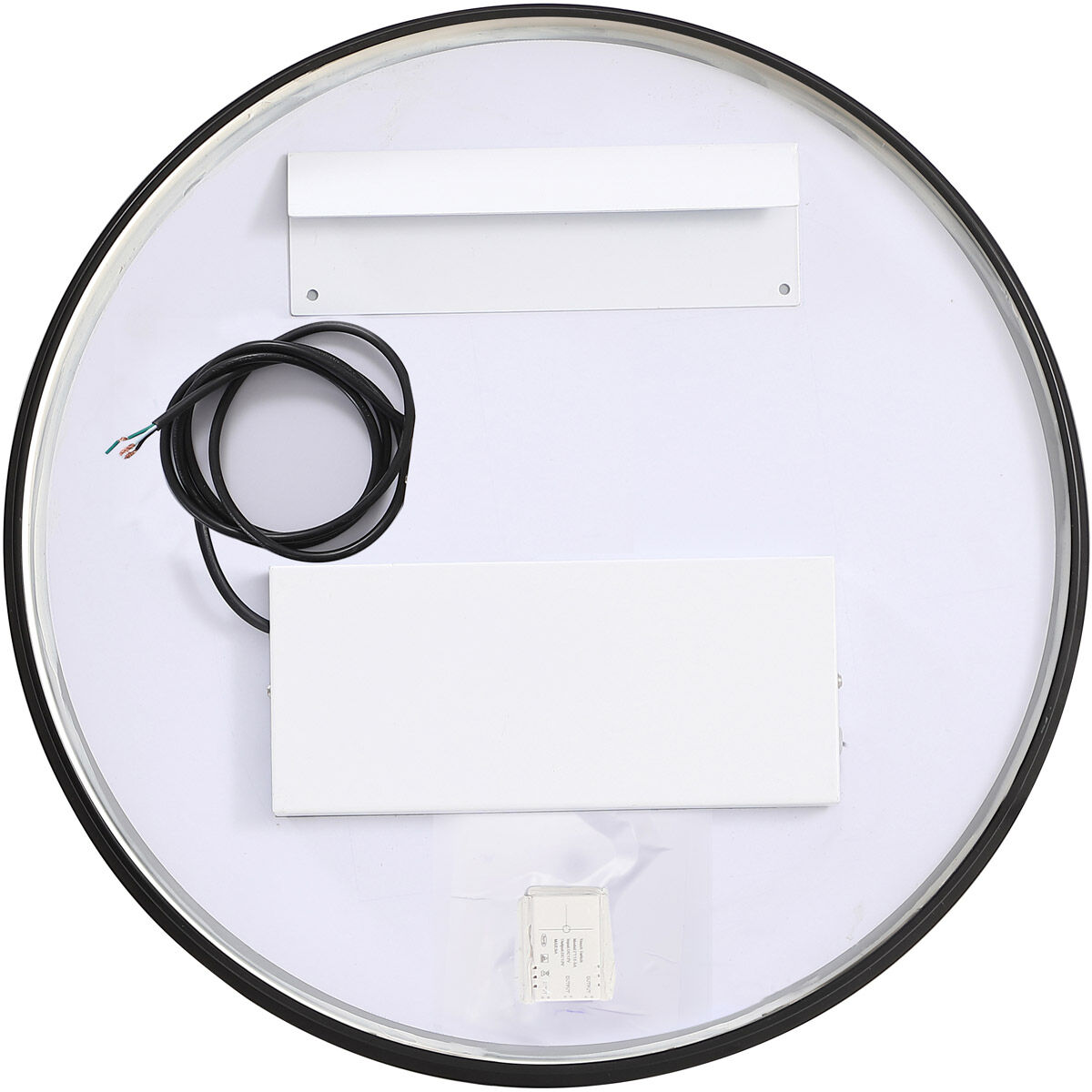 Pier 18 X 18 inch Black LED Mirror