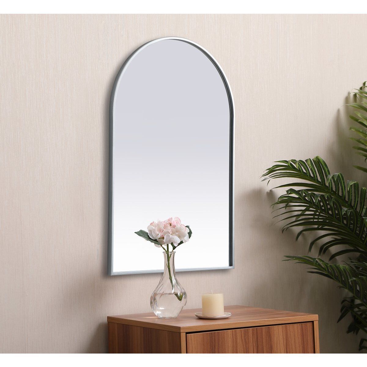 Ayra 36 X 24 inch Silver Mirror