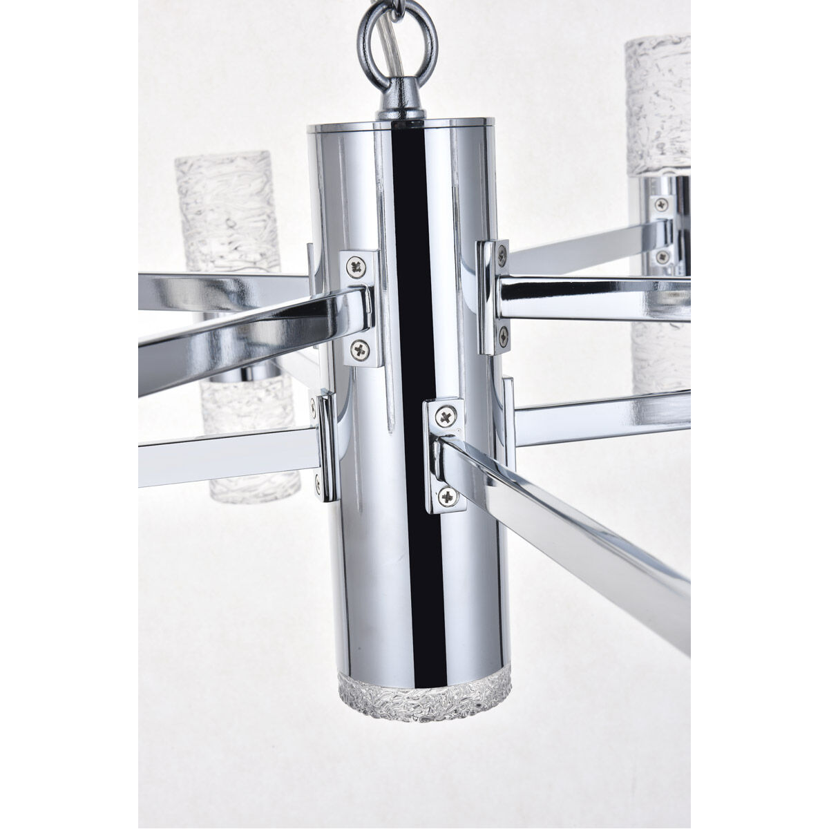 Vega LED 32 inch Chrome Pendant Ceiling Light