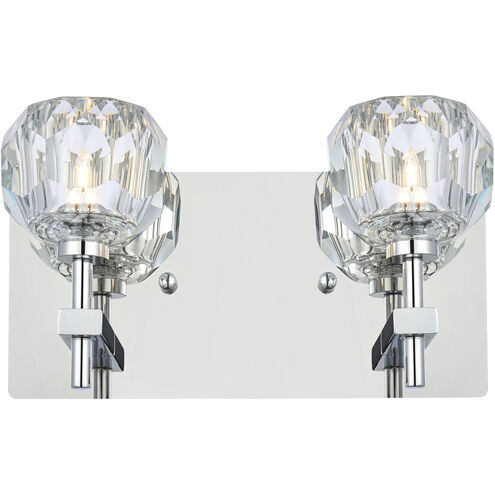 Graham 2 Light 11 inch Chrome Wall Sconce Wall Light