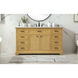 Americana 60 X 22 X 35 inch Natural Wood Vanity Sink Set