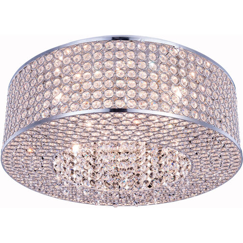 Amelie 8 Light 20 inch Chrome Flush Mount Ceiling Light