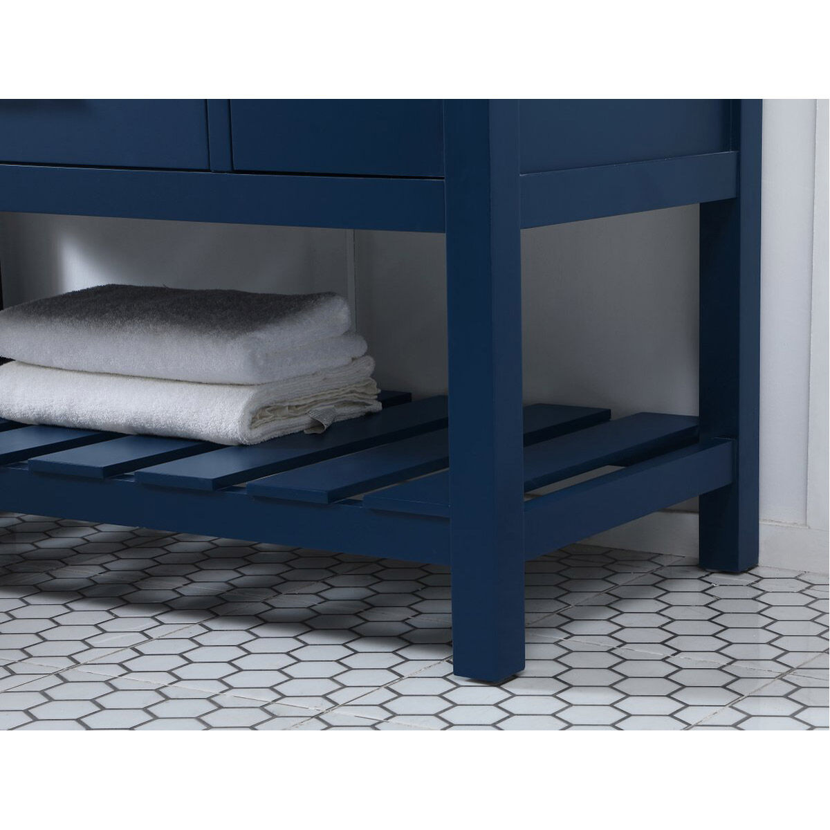 Clement 48 X 22 X 34.13 inch Blue Bathroom Vanity Cabinet