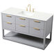 Larkin 54 X 22 X 34 inch Grey Vanity Sink Set