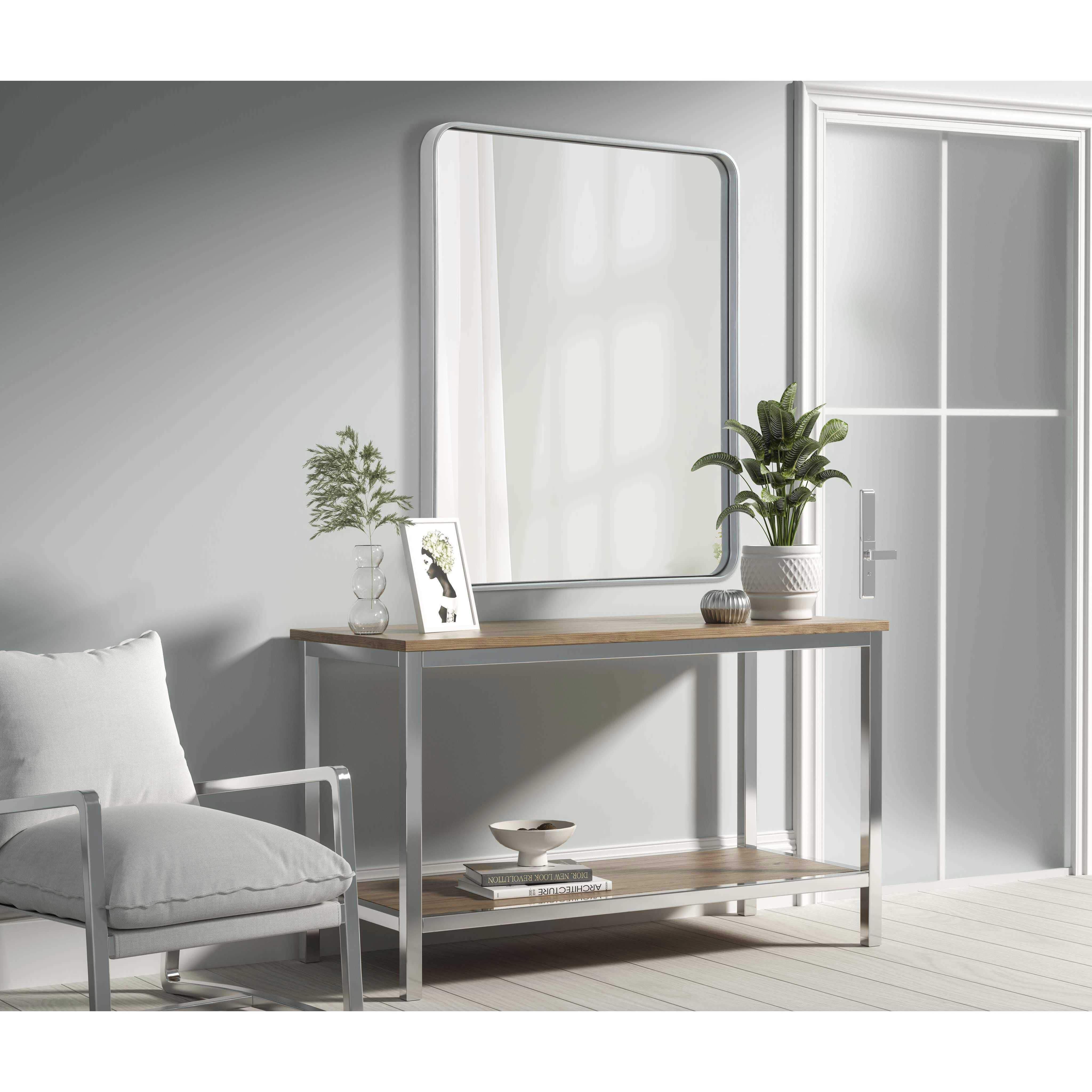 Remy 36 X 30 inch Silver Mirror