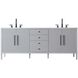 Blakely 84 X 34 inch Grey Bathroom Vanity Cabinet