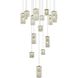Aston 16 Light 32 inch Satin Gold Pendant Ceiling Light