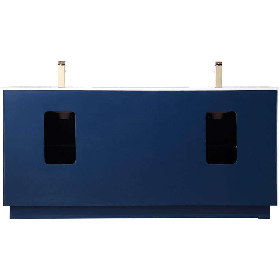 Hayes 72 X 22 X 35 inch Blue Vanity Sink Set