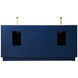 Hayes 72 X 22 X 35 inch Blue Vanity Sink Set