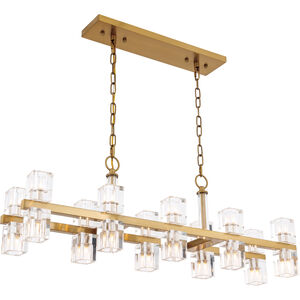 Chateau 20 Light 9 inch Burnished Brass Pendant Ceiling Light, Urban Classic