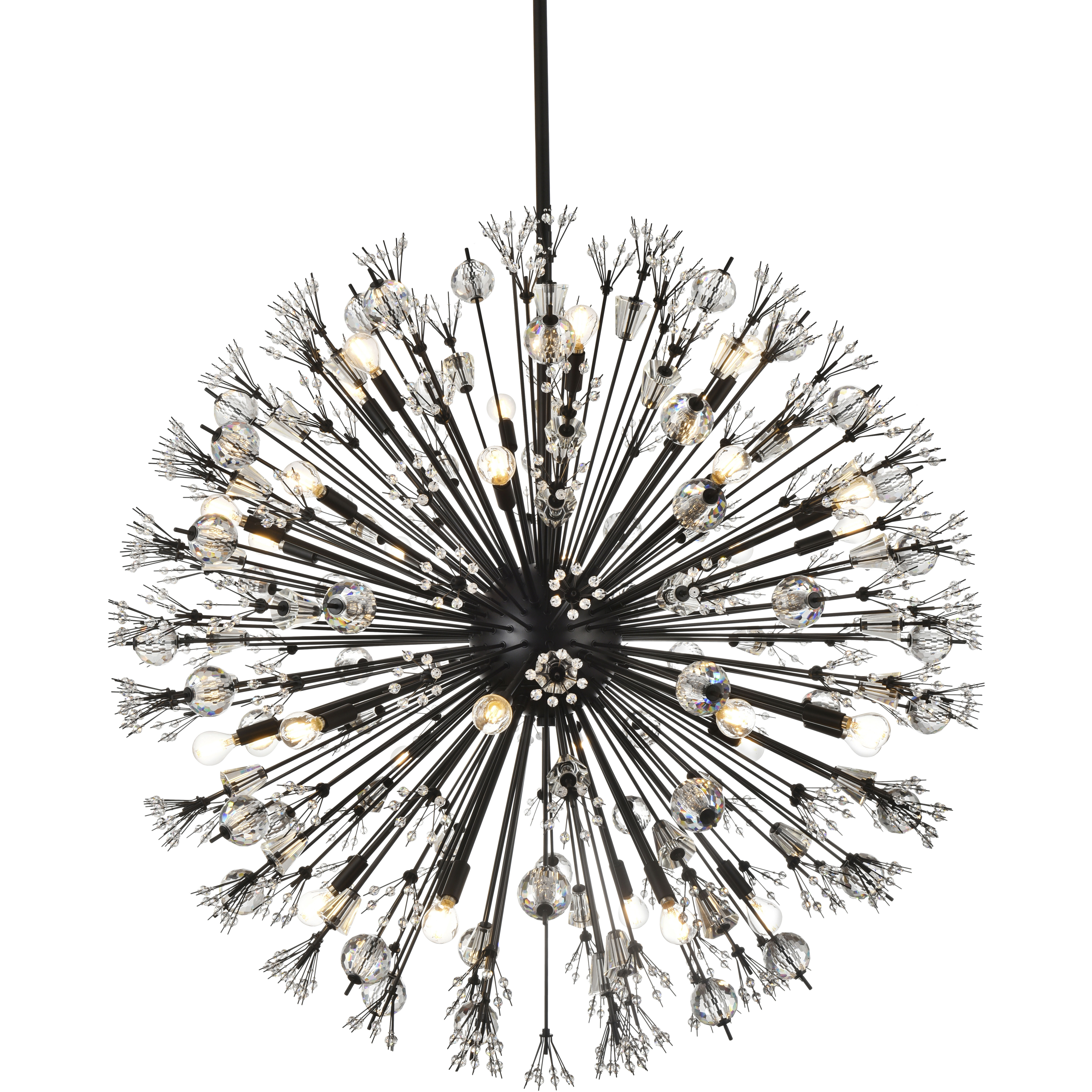 Vera 32 Light 44 inch Black Pendant Ceiling Light