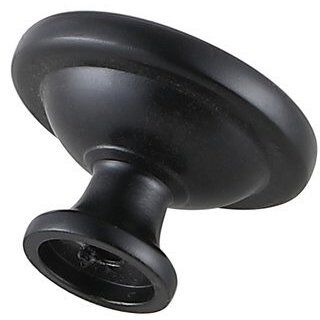 Garlande Matte Black Hardware Cabinet Knob, Set of 10