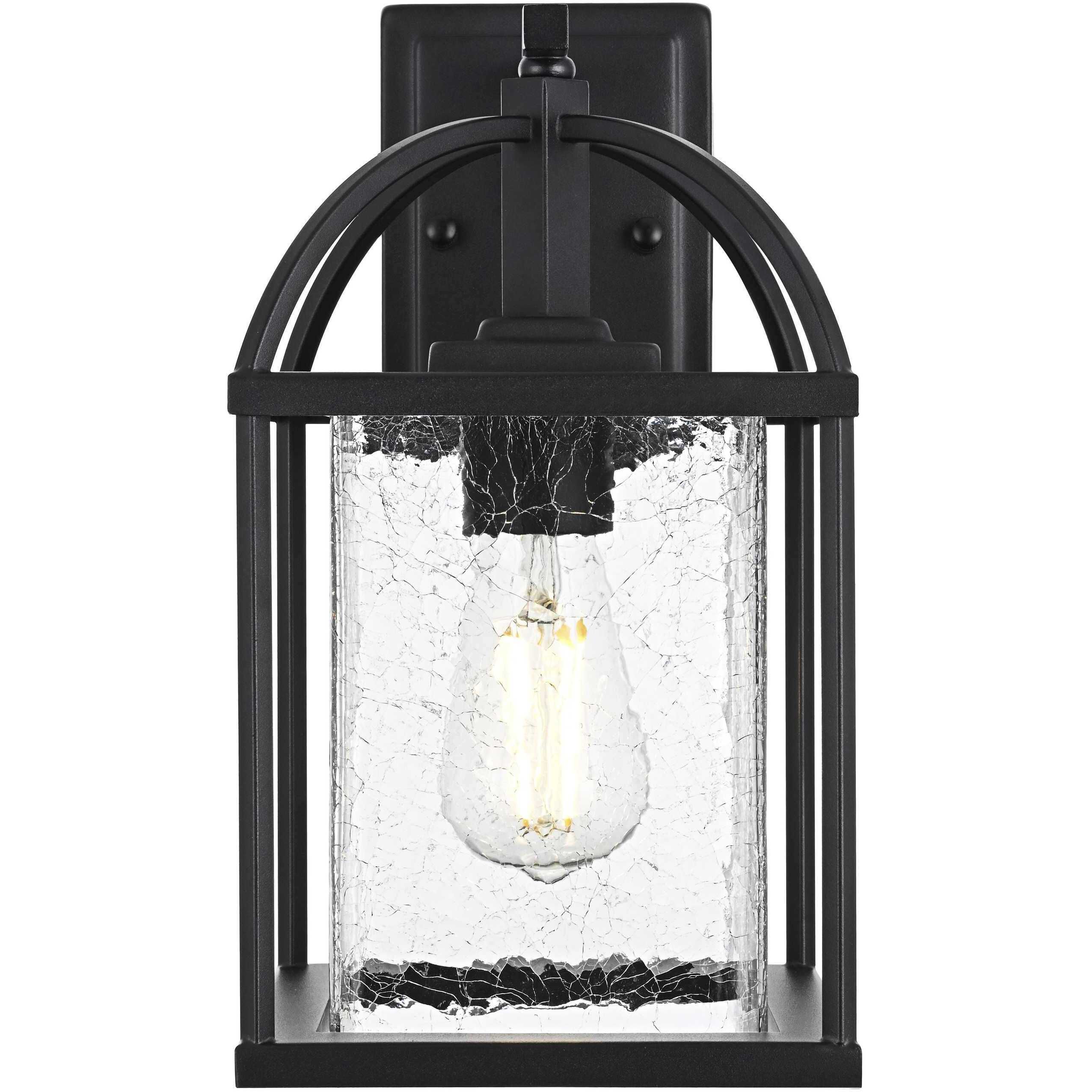 Gratz 1 Light 14 inch Black Outdoor Wall Sconce