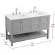 Theo 54 X 34 inch Grey Bathroom Vanity Cabinet