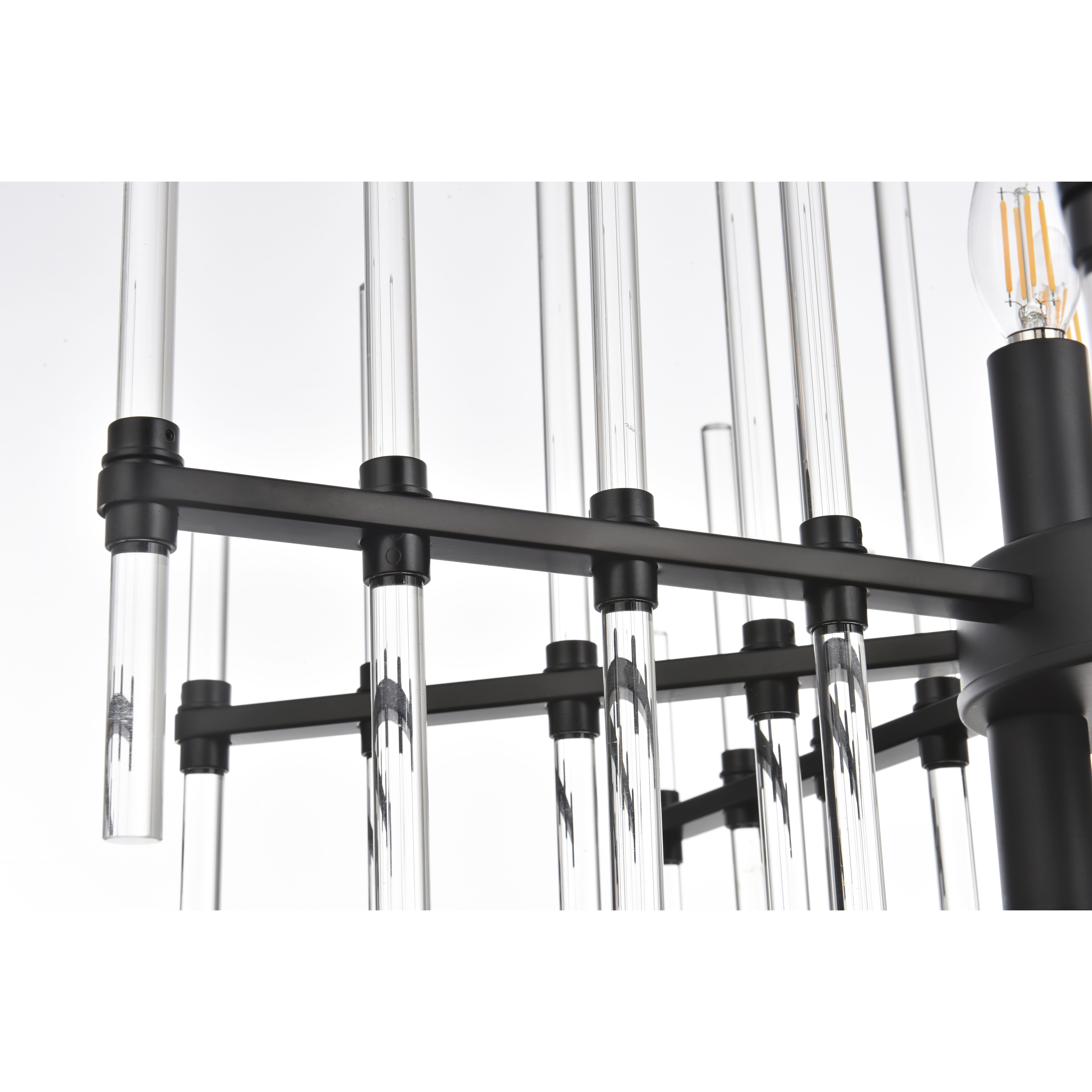 Sienna 8 Light 27 inch Black Pendant Ceiling Light