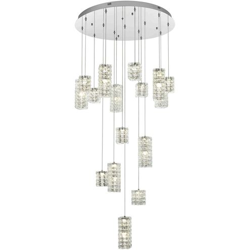 Aston 16 Light 32 inch Chrome Pendant Ceiling Light