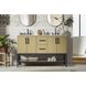 Lennox 54 X 34 inch Honey Brown Bathroom Vanity Cabinet