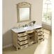 Danville 60 X 21 X 36 inch Antique Beige Vanity Sink Set