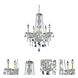 Verona 5 Light 21 inch Gold Dining Chandelier Ceiling Light in Clear, Royal Cut