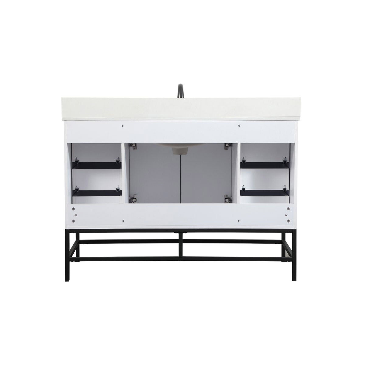 Eugene 48 X 22 X 34 inch White Vanity Sink Set