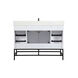Eugene 48 X 22 X 34 inch White Vanity Sink Set