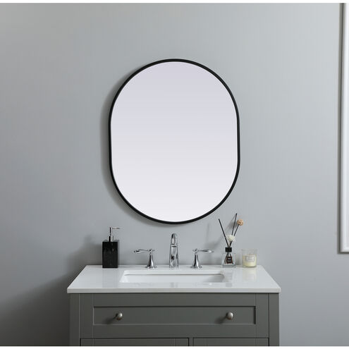 Asha 30 X 24 inch Black Mirror in 24 x 30