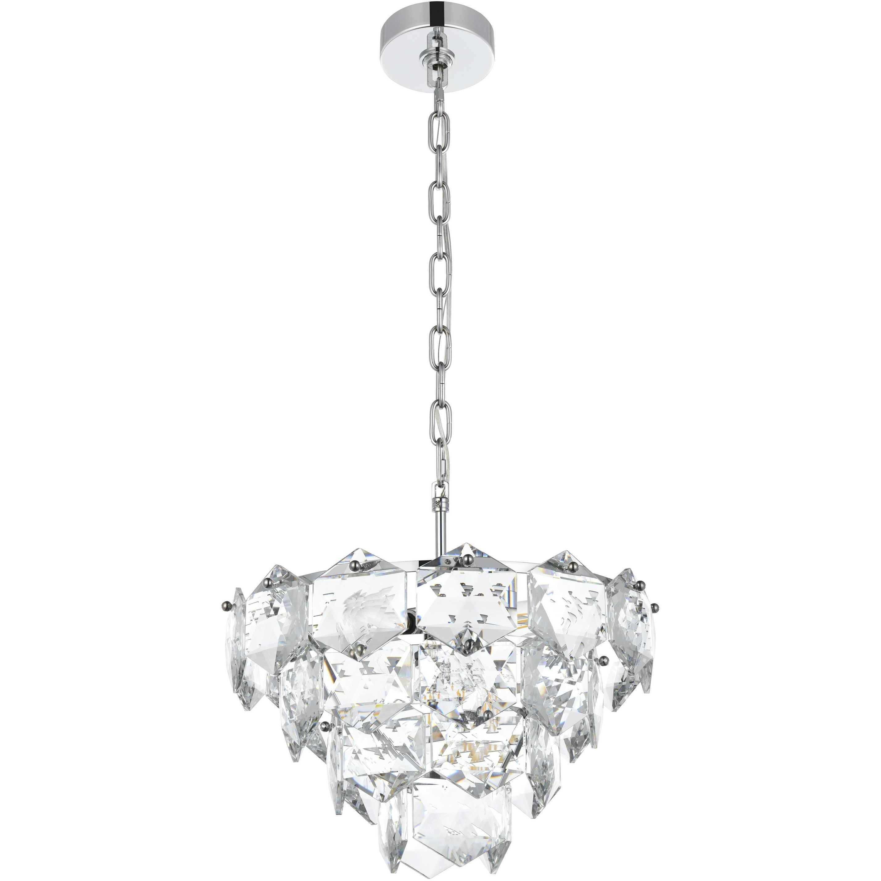 Adaline 6 Light 16 inch Chrome Chandelier Ceiling Light