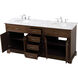 Americana 72 X 22 X 35 inch Teak Vanity Sink Set