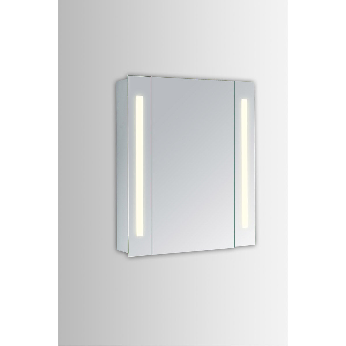 Elixir Silver Lighted Mirror Cabinet