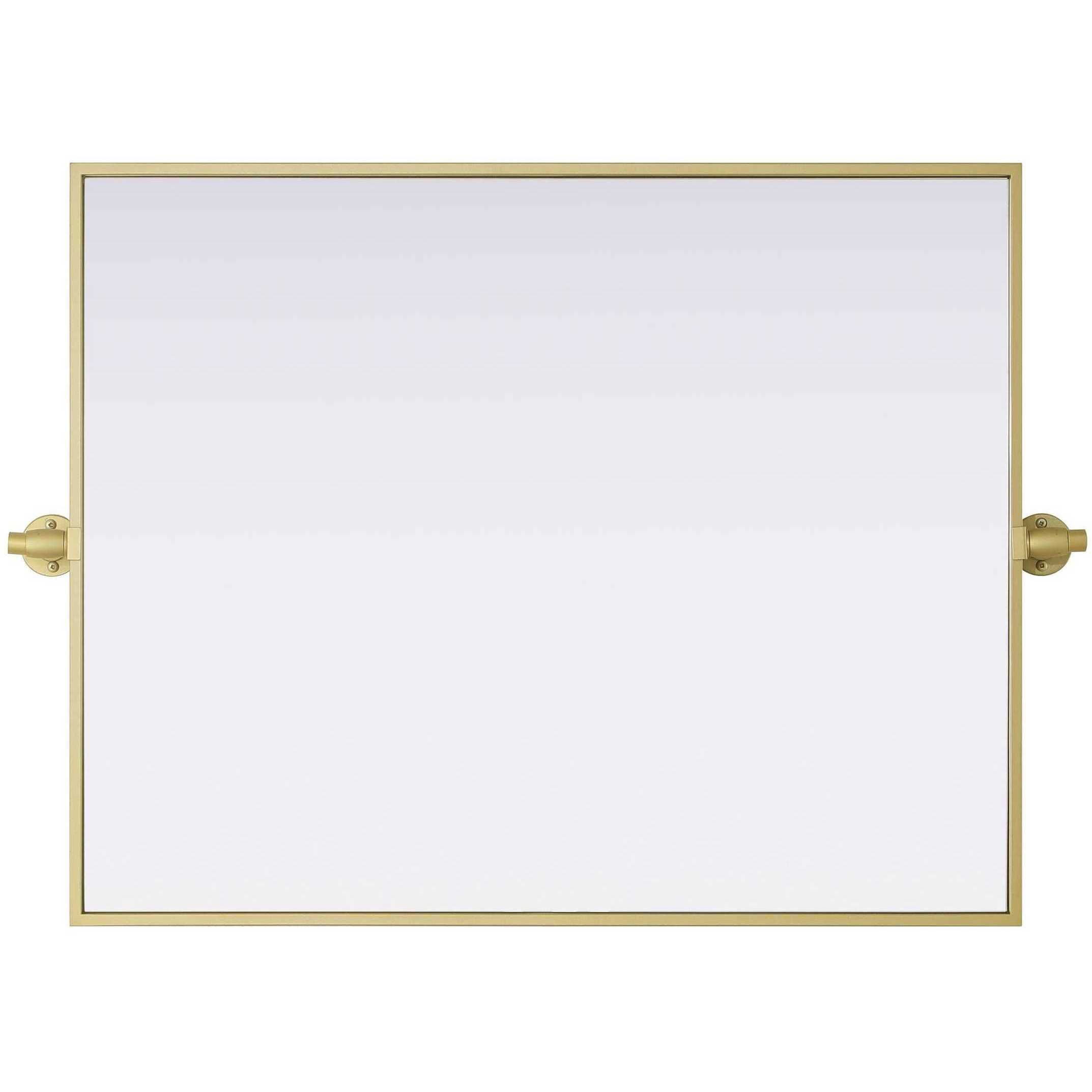 Amoura 30 X 24 inch Brass Mirror