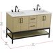 Lennox 54 X 34 inch Honey Brown Bathroom Vanity Cabinet