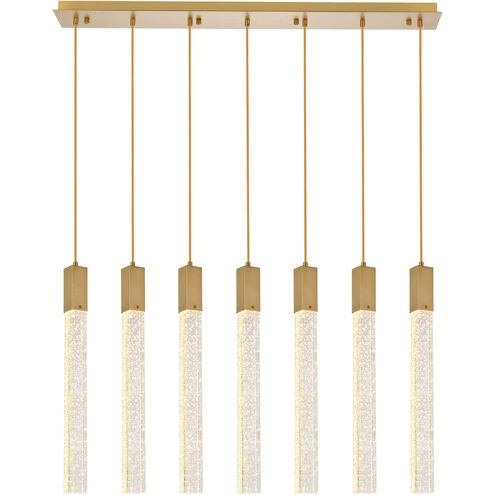 Weston 7 Light 42 inch Satin Gold Pendant Ceiling Light