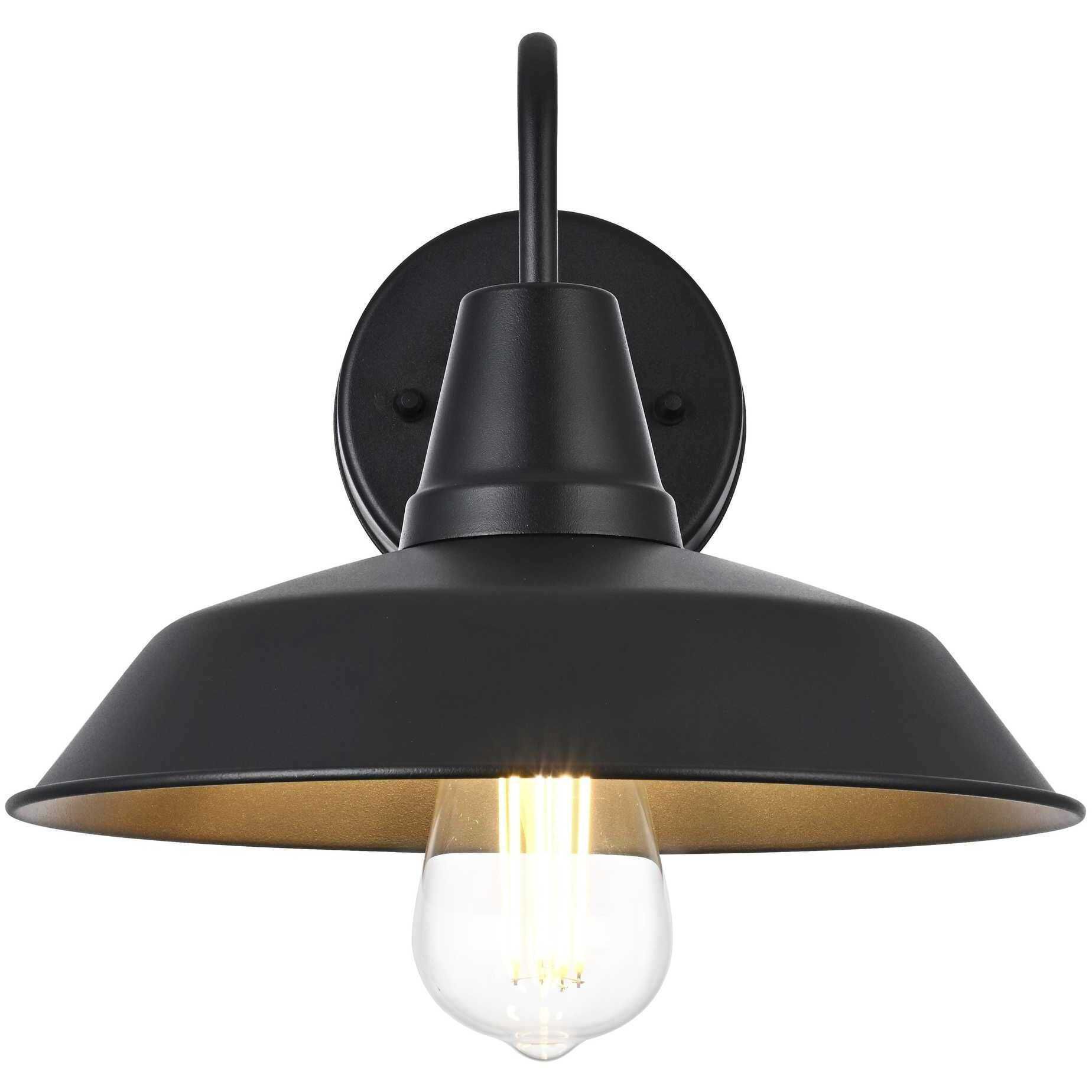 Tinsley 1 Light 8 inch Black Outdoor Wall Sconce