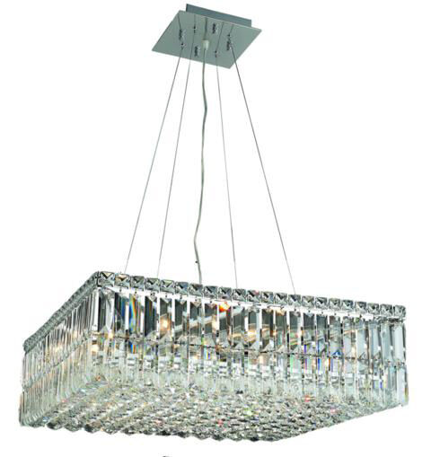 Maxime 12 Light 24 inch Chrome Dining Chandelier Ceiling Light in Royal Cut