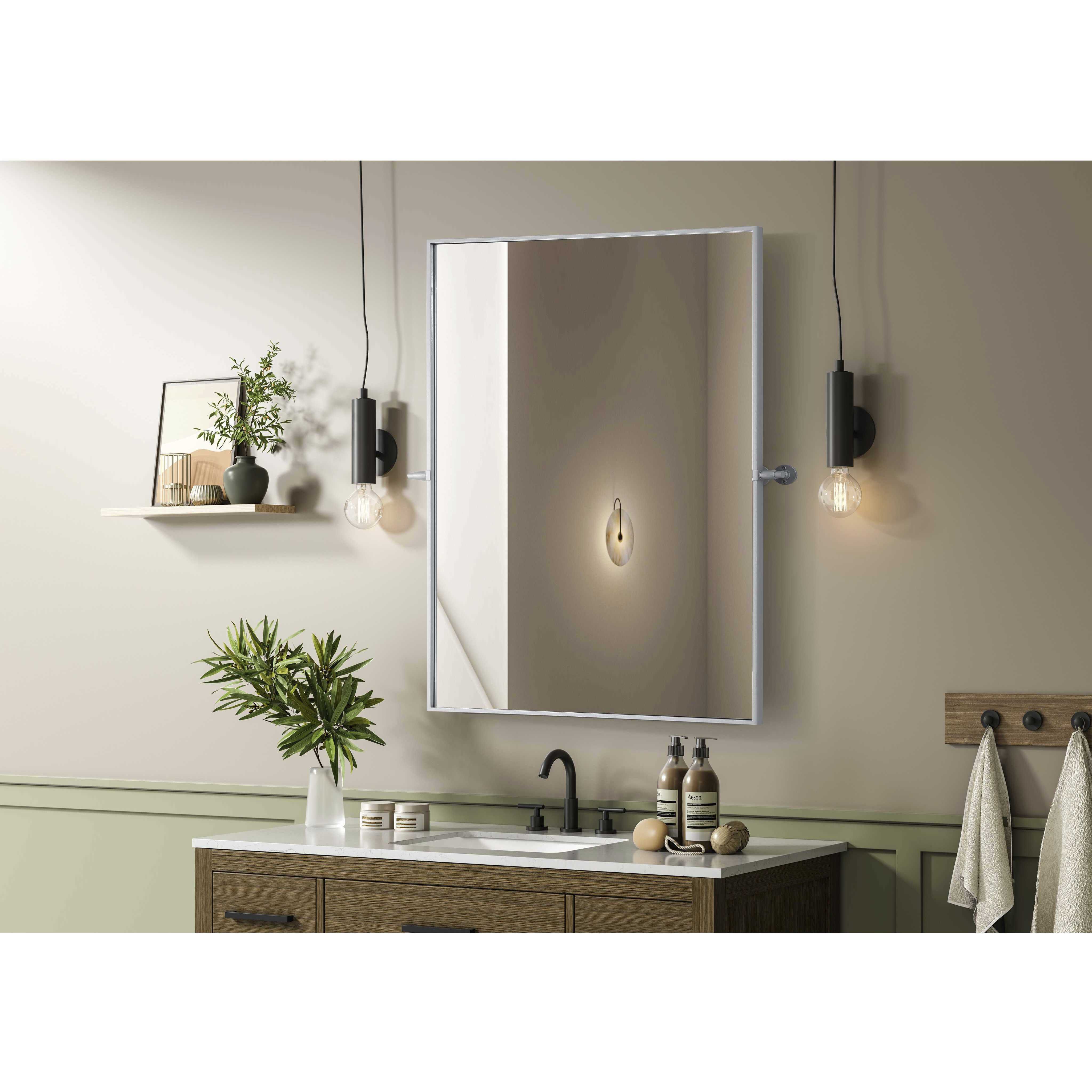 Amoura 40 X 30 inch Silver Mirror
