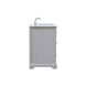 Franklin 48 X 22 X 35 inch Grey Bathroom Vanity Cabinet