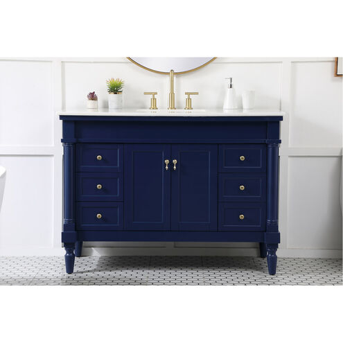 Lexington 48 X 22 X 35 inch Blue Vanity Sink Set