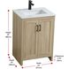 Finnley 24 X 34 inch Mango Wood Bathroom Vanity Cabinet