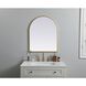 Ayra 30 X 24 inch Brass Mirror
