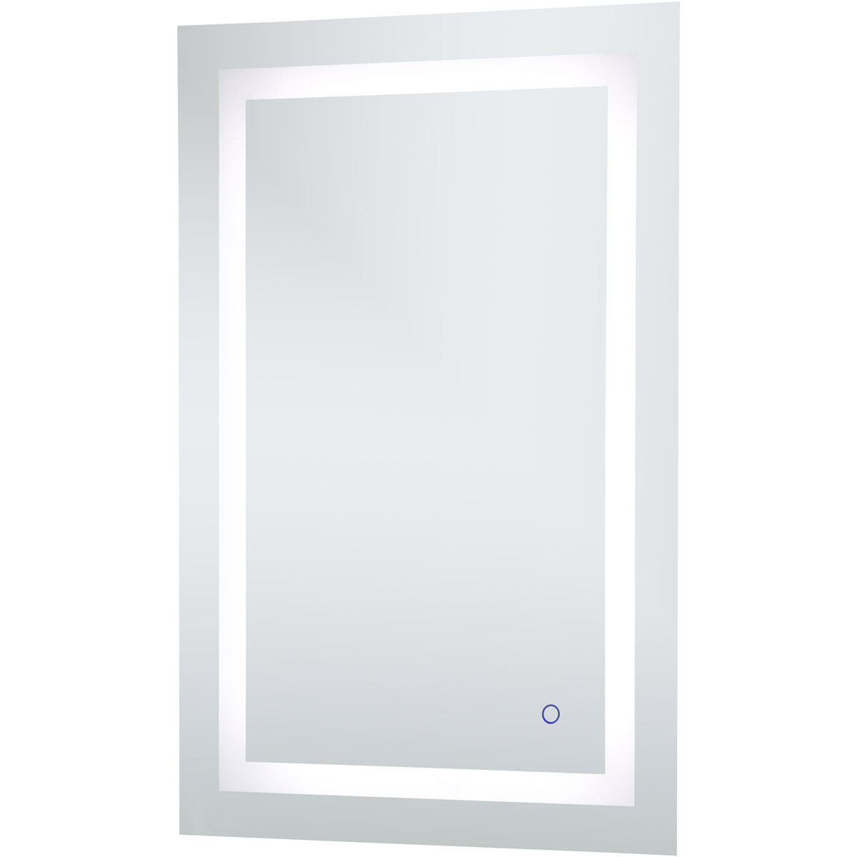Helios 36 X 24 inch Silver Lighted Wall Mirror