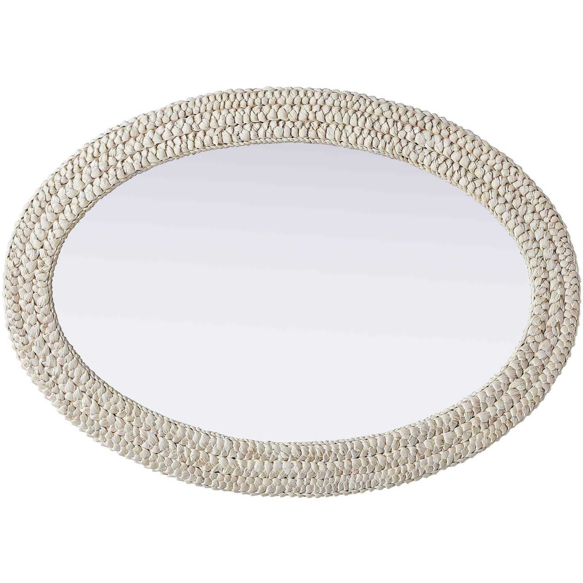 Marlowe 42 X 30 inch Linen White Mirror