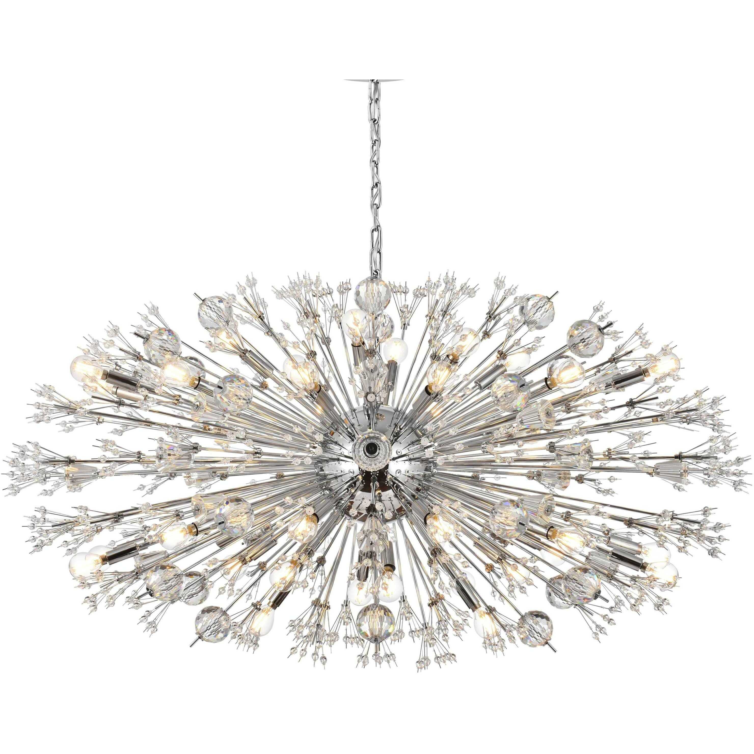 Vera 38 Light 25 inch Chrome Pendant Ceiling Light