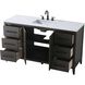 Millie 60 X 35 inch Mocha Brown Bathroom Vanity Cabinet