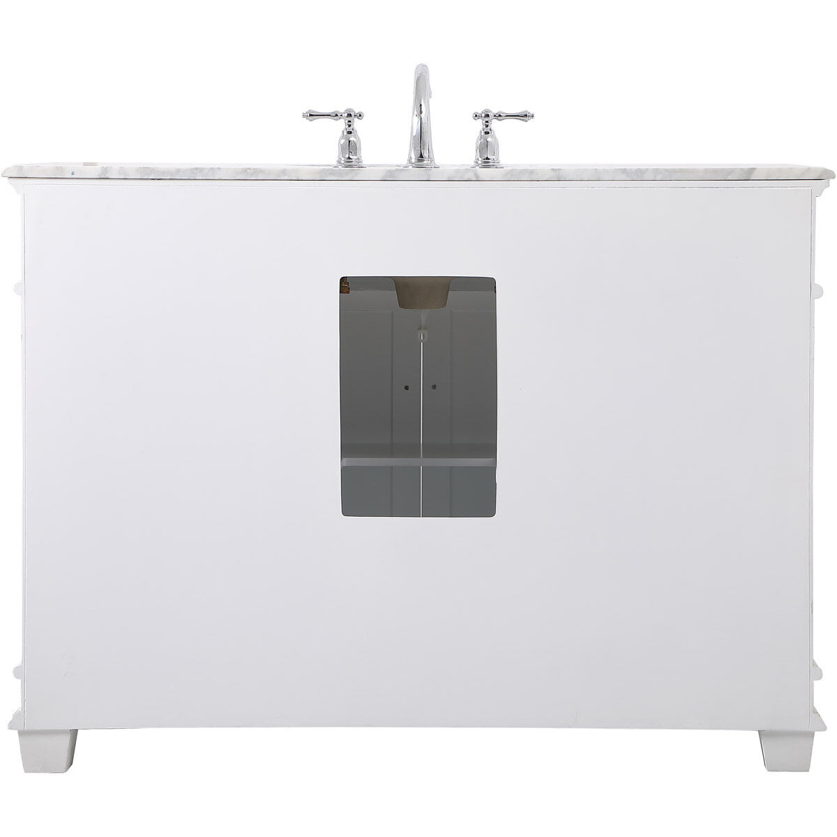 Wesley 48 X 22 X 35 inch White Vanity Sink Set