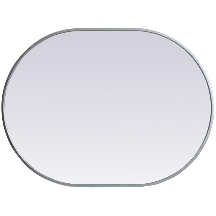 Asha 36 X 27 inch Silver Mirror in 27 x 36