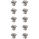 Marcel Brushed Nickel Hardware Cabinet Knob, Set of 10